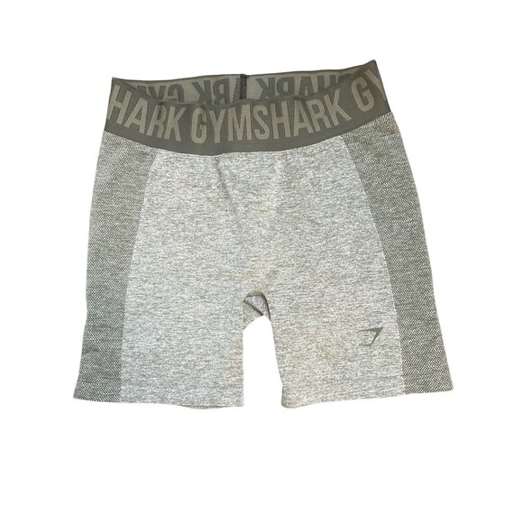 Gymshark Women’s Green Flex Shorts Compression Stretch Seamless Athletic XS - Picture 1 of 4